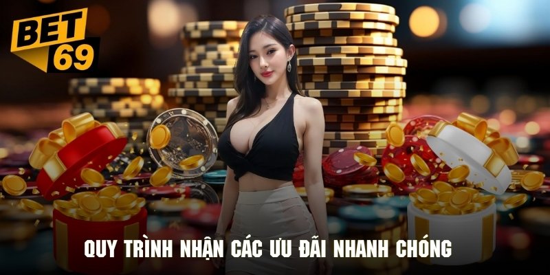 Quy trình nhận các ưu đãi nhanh chóng Bet69